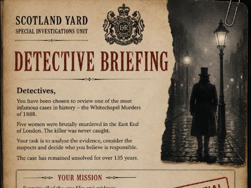 Jack the Ripper Murder Mystery Lesson