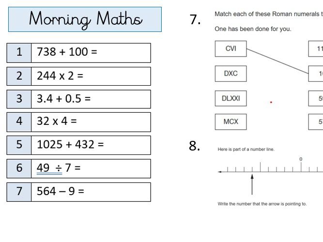 Year 6 Morning Maths - SATs