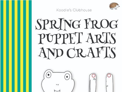 Spring frog puppet arts and crafts