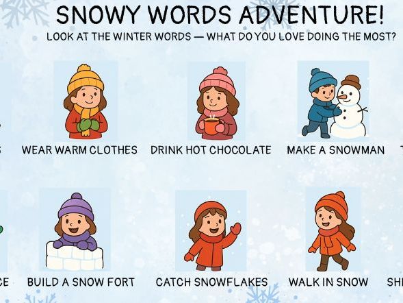 Let it snow ! Winter lessons