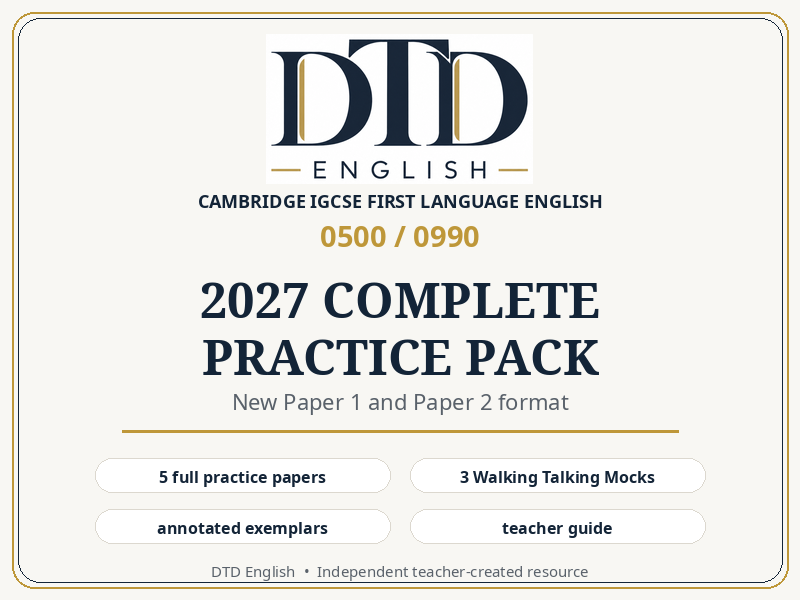 CIE IGCSE English Language 0500 0990 bundle
