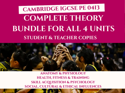 Cambridge IGCSE PE Complete Student & Teacher Workbook Bundle 0413