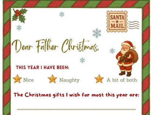 Letter to Father Christmas/ Santa- printable
