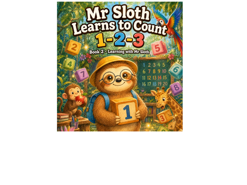 Learning with Mr Sloth: Counting 123 | EYFS KS1 Year 1 Year 2 | Maths Numbers 1-20 | 5-Lesson Plan