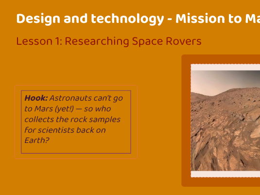 DT unit - Lesson 1 - Lunar Rover - Researching