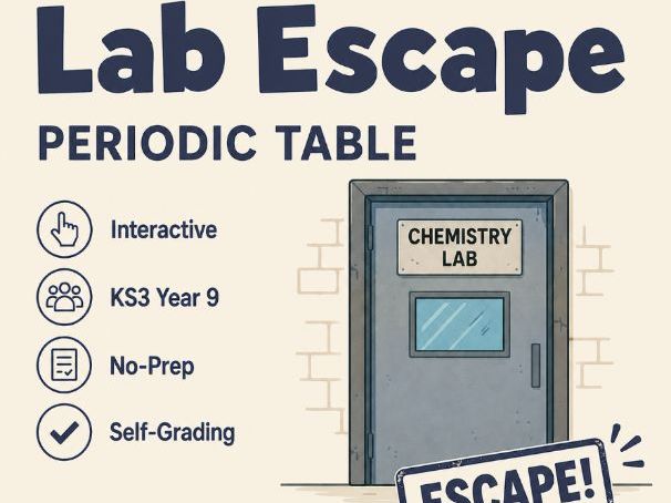 Periodic Table Escape Room | KS3 Year 8