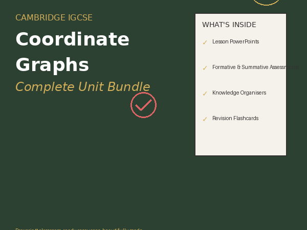 IGCSE Maths (0580)  Complete Unit 3 Pack