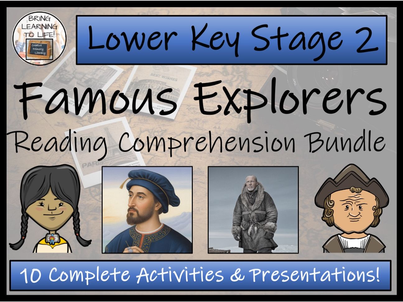 Famous Explorers Reading Comprehension Bundle | Year 3 or Year 4