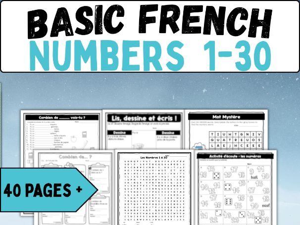 French Numbers 1–30 | Beginner French FSL