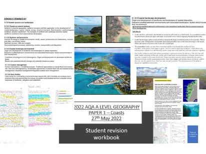 AQA Geography A-Level 2022 Advance information revision - Coasts