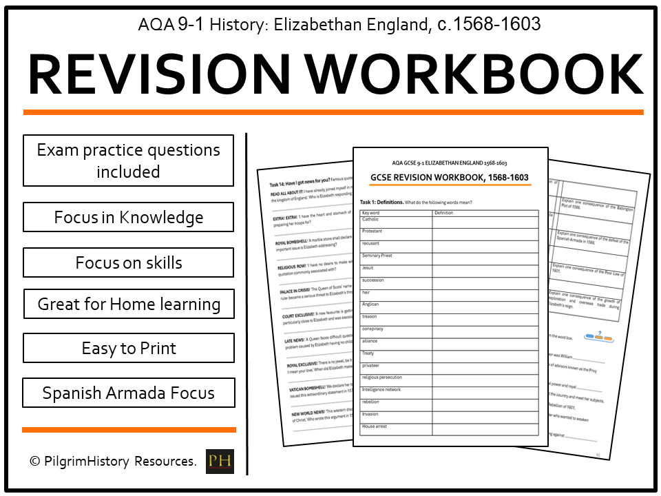 AQA GCSE Elizabethan England 1568-1603: Revision Workbook