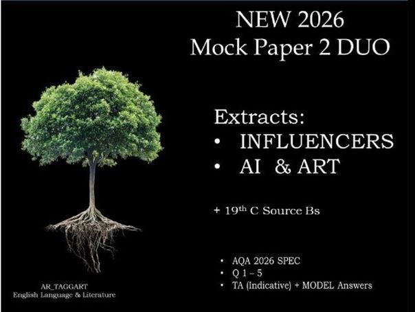 INFLUENCERS - AI & ART - PAPER 2 | 2026 FULL MOCKS | MODELS