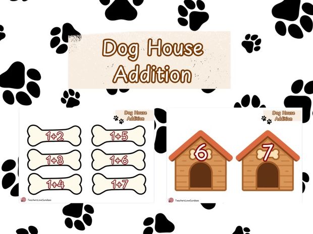 Dog House Addition to Ten (Not crossing the tens boundary)