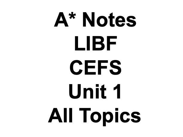 A* LIBF CEFS Multiple Choice Notes