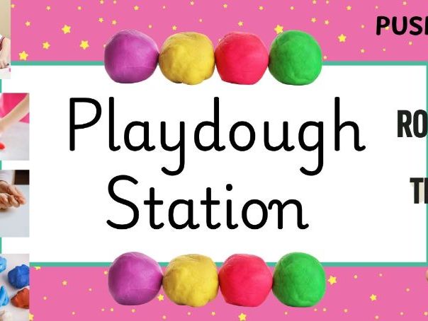 Playdough Station Sign