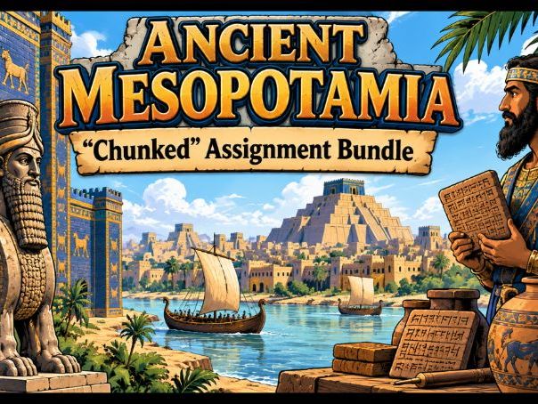Mesopotamia "Chunked" Assignment Bundle (29 Assignments)