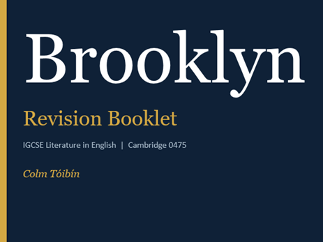 Brooklyn by Colm Toibin - Revision Booklet [FREE SAMPLE]