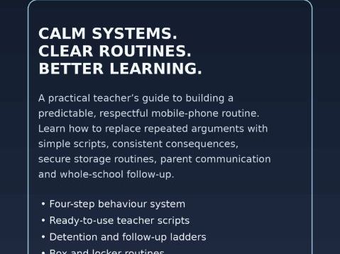 THE Smartphone-Free Classroom Toolkit: Enforce Phone Bans Without Shouting
