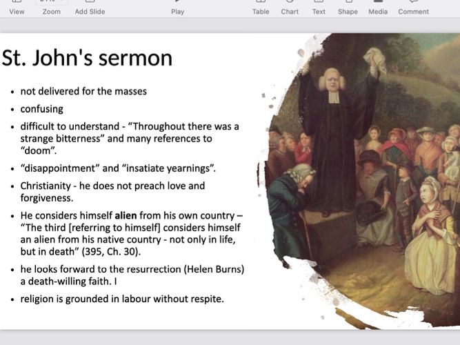 Jane Eyre - Context and commentary Chapters 30-38