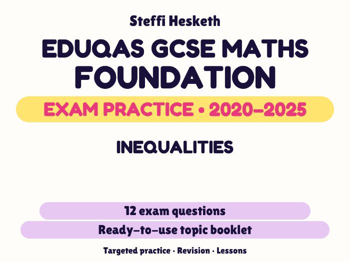 Eduqas GCSE Maths Foundation: Inequalities Exam Questions | 2020-2025