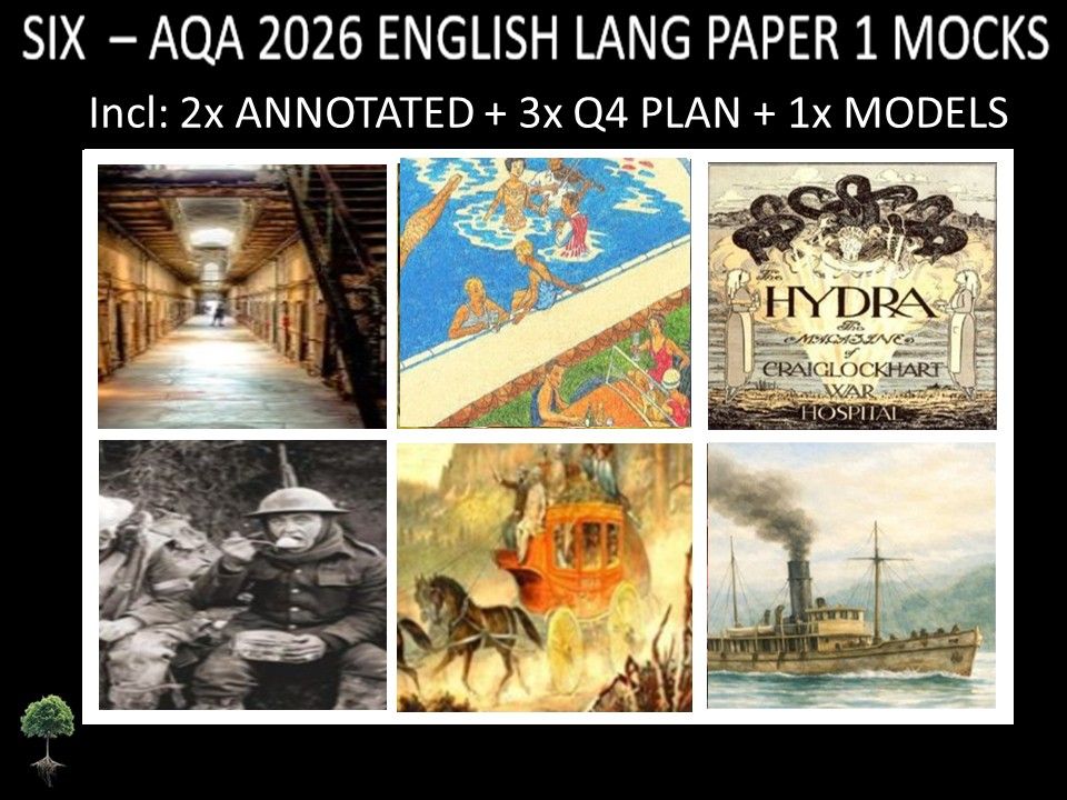 SIX - AQA PAPER 1 | 2026 FULL MOCKS | ANNOTATED | Q4 PLAN | MODELS