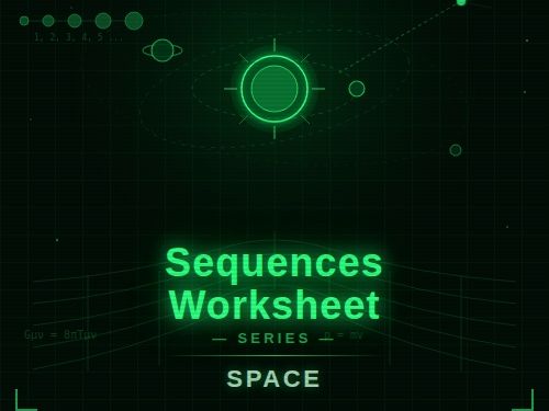 GCSE Physics Space Sequences worksheet CCEA