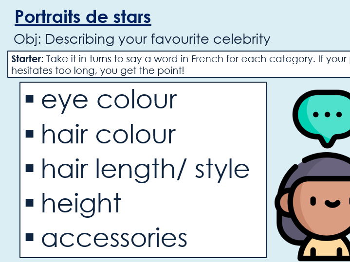 NEW 2026 GCSE French. Higher/ Rouge. Module 2. Unit 3. Portraits de stars