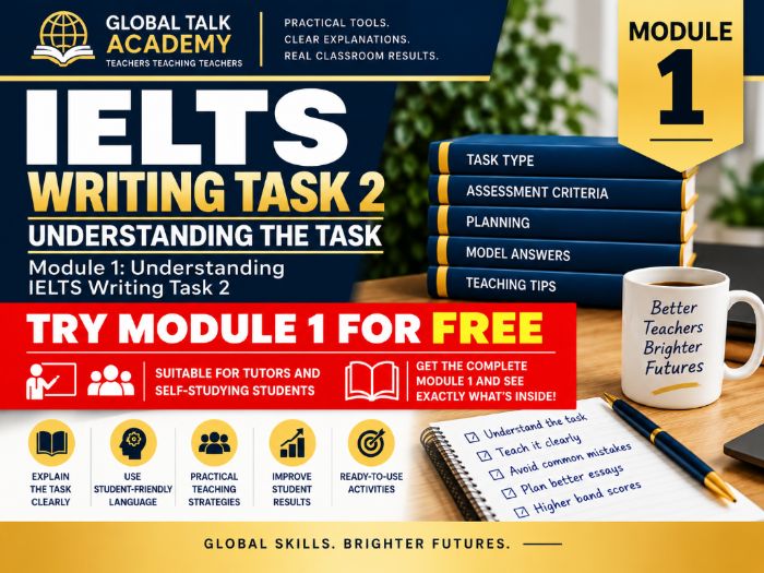 IELTS Writing Task 2 – FREE Module 1 | Tutors & Self-Study Students