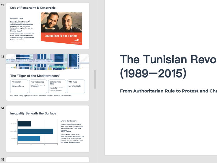 IB DP History Protest and Change | Tunisia - What led to the emergence of protest movements?