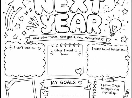 Next Year- End of Year Last Day Summer Holidays Reflection Page
