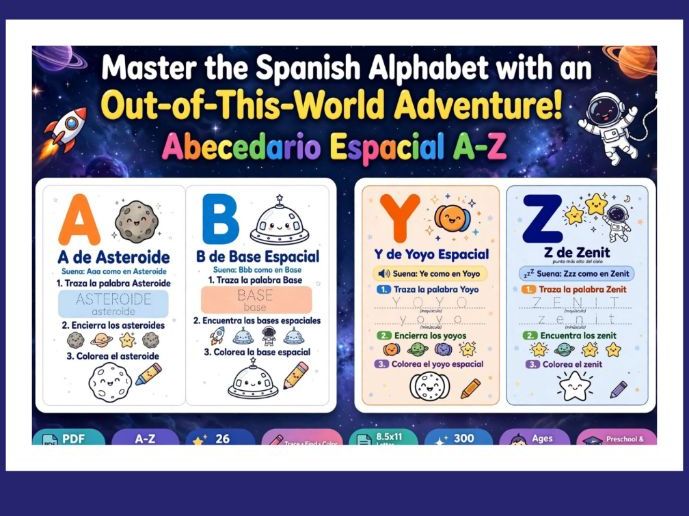 Master the Spanish Alphabet with a Fantastic Space Adventure!