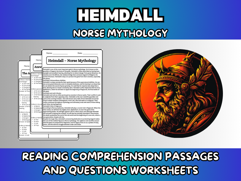 Heimdall - Norse Mythology Reading Comprehension Passages and Questions ...