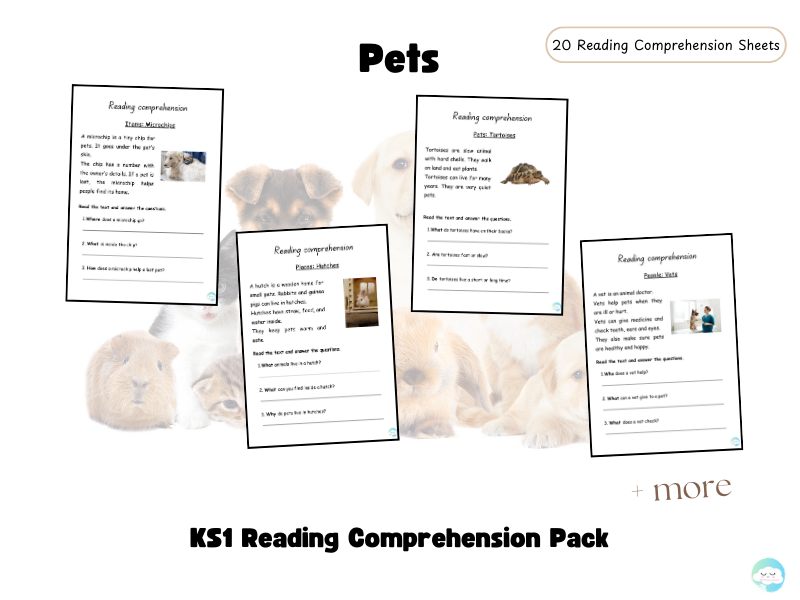 Pets – KS1 Reading Comprehension Pack