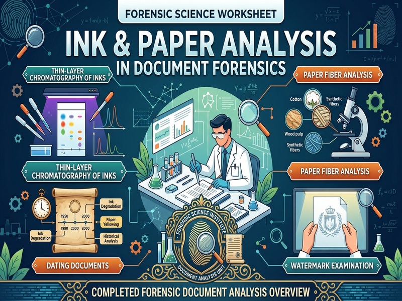 Ink & Paper Analysis in Document Forensics