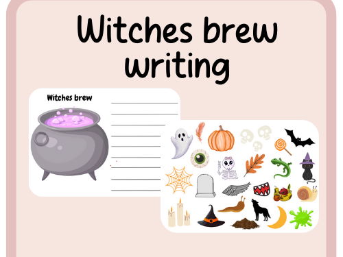 Witches brew- writing template