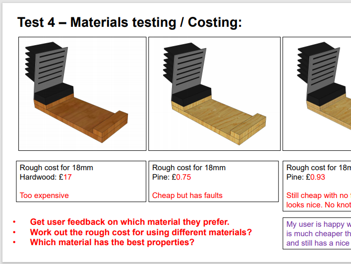 D&T How to show testing on Sketch UP (CAD) Powerpoint - Suitable for Ks3 & Ks4