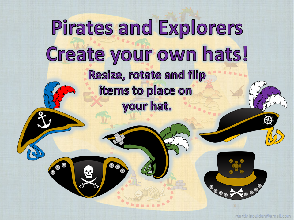 Pirates Hats - Create your own hats (explorers)