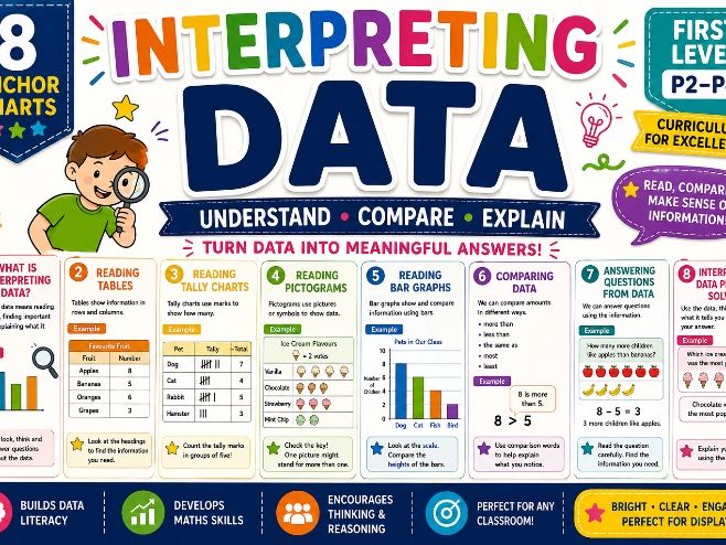 Interpreting Data KS1/First Level Anchor Charts