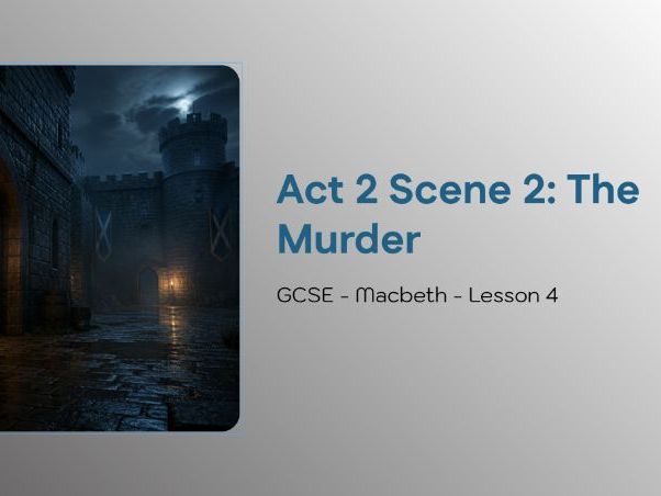 GCSE Macbeth Lesson 4: Tension, Guilt & Psychological Collapse