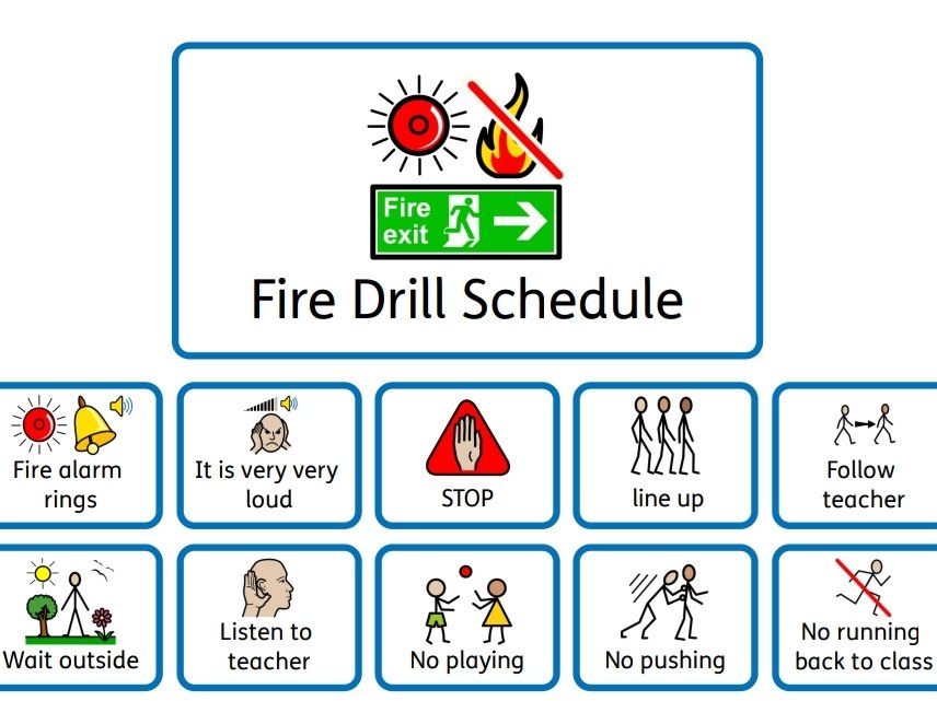 Fire Drill Poster Teaching Resources Fire Drill Poster Teaching Resources