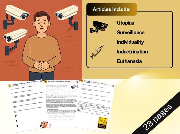 The Giver Informational Texts - 5 Engaging Texts - Analysis + Giver Connections