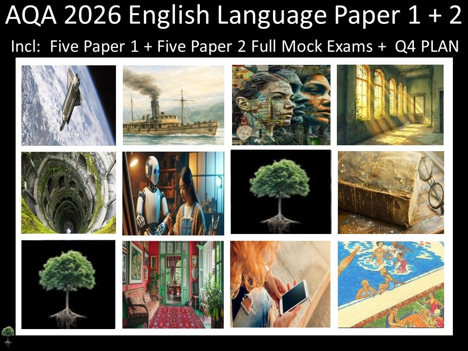 Ten AQA 2026 English Language Paper 1 + 2 Mocks | Q4 Plan