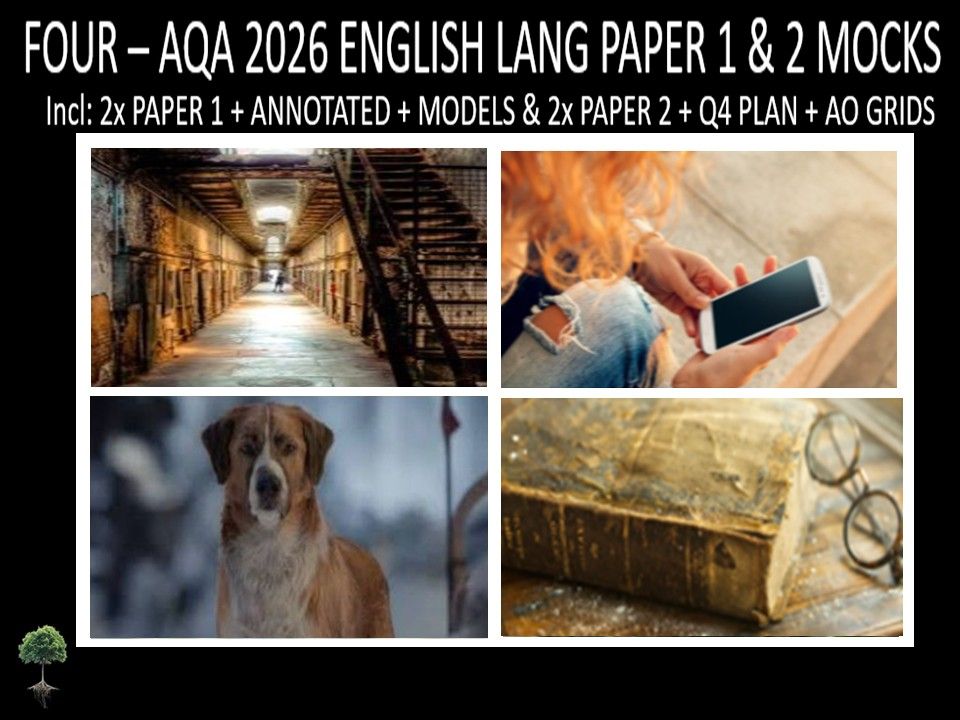 FOUR - AQA PAPER 1 & 2 | 2026 FULL MOCKS | ANNOTATED | Q4 PLAN | AO GRIDS | MODELS
