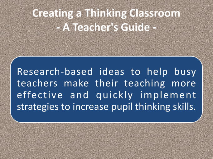 Creating a Thinking Classroom - Easy CPD