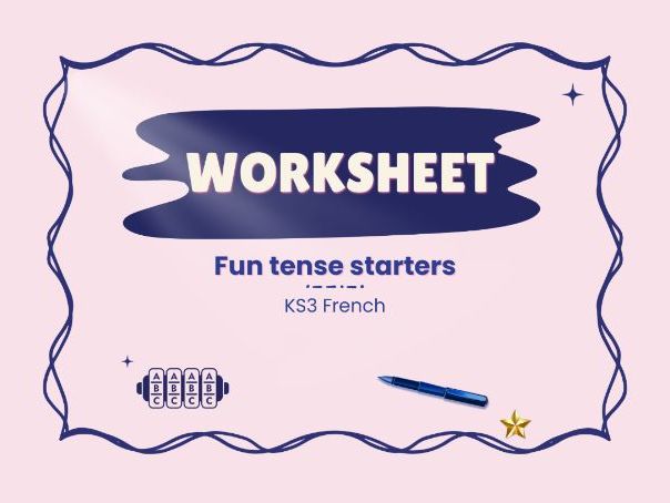Fun tense starters – KS3 French grammar warm-ups