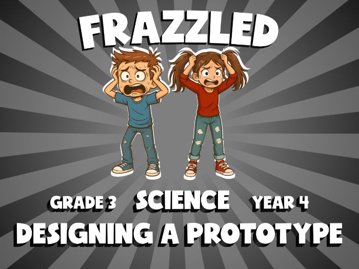 Designing a Prototype FRAZZLED Science Game | No-Prep Year 4 Review Activity
