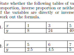 Direct and inverse proportion worksheet (with solutions) | Teaching