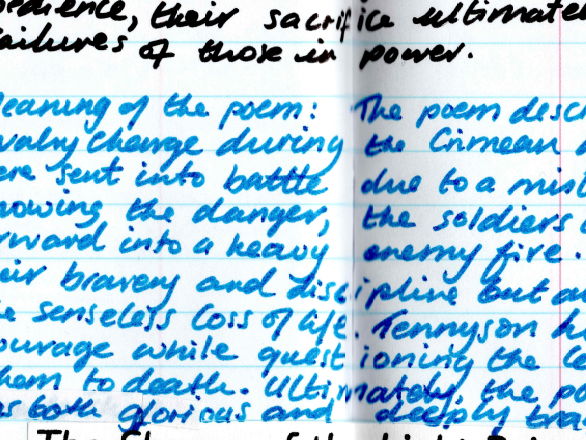 The Charge of the Light Brigade: Annotated Model [2xA3] Power and Conflict Poetry for Grades 7-9