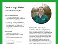 Working for an animal charity