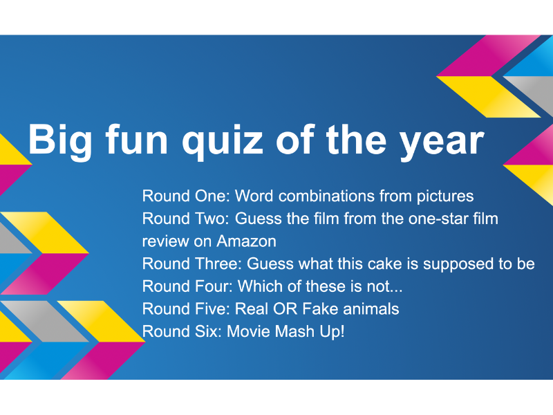 Big Fun Quiz of the year - six rounds with answers (175 slides!)